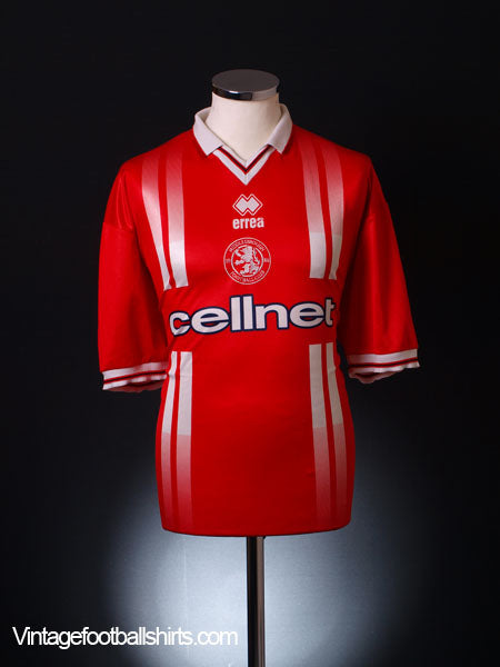 Maillot Domicile Middlesbrough 1998-1999 Erreà Taille L - Vintage Football Angleterre