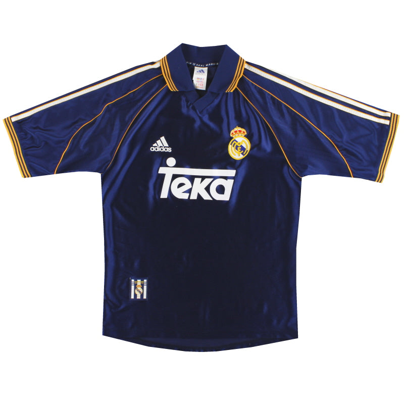 1998-99 Real Madrid adidas Third Shirt S Football Shirt