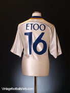 1998-99 Real Madrid Home Shirt Etoo #16 L Football Shirt