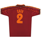 1998-99 Roma Diadora Home Shirt Cafu #2 XL Football Shirt