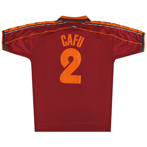 1998-99 Roma Diadora Home Shirt Cafu #2 XL | Vintage Football Shirts