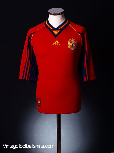 1998-99 Spain Home Shirt S Football Shirt