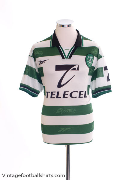 1998-99 Sporting Lisbon Home Shirt M Football Shirt