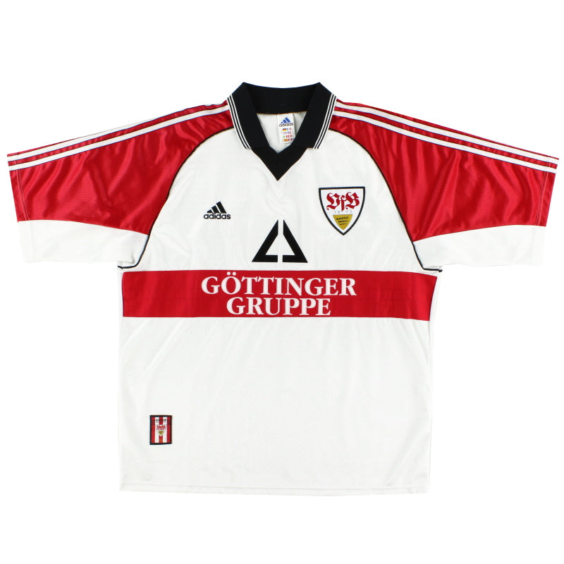 1998-99 Stuttgart adidas Home Shirt S Football Shirt