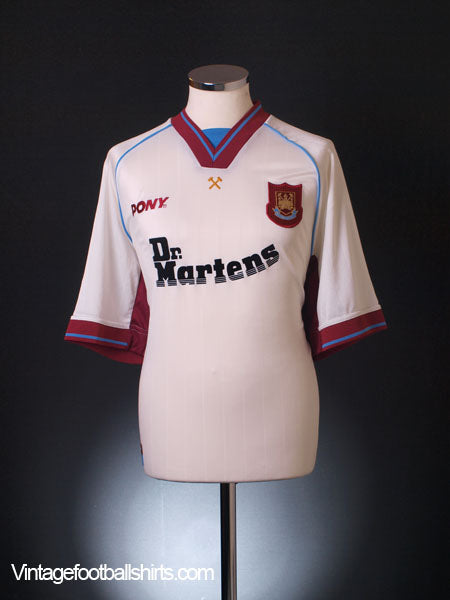 1998-99 West Ham Away Shirt *Mint* L | Vintage Football Shirts