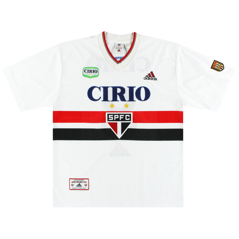 1998 Sao Paulo adidas Home Shirt #8 *Mint* L Football Shirt