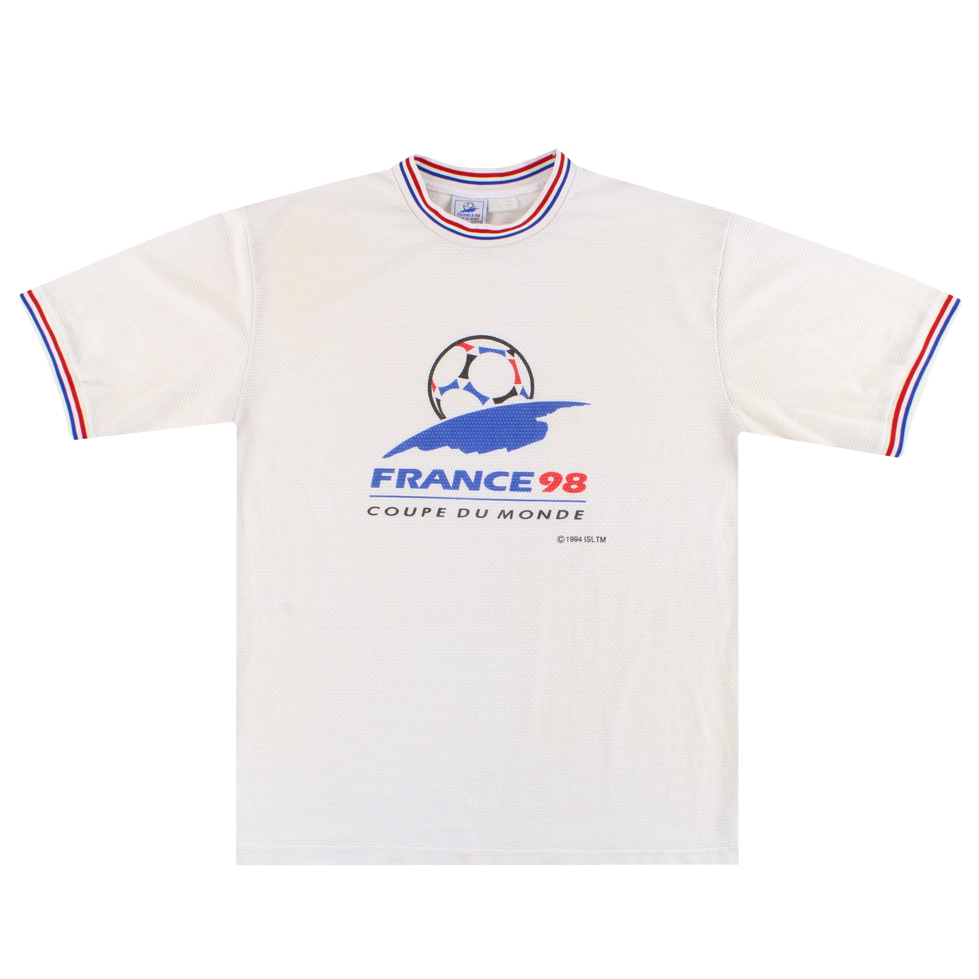 T-shirt Coupe Du Monde 1998 – Blason Copa France, Collection FIFA Classics, 100% Foot, Fabriqué En Europe