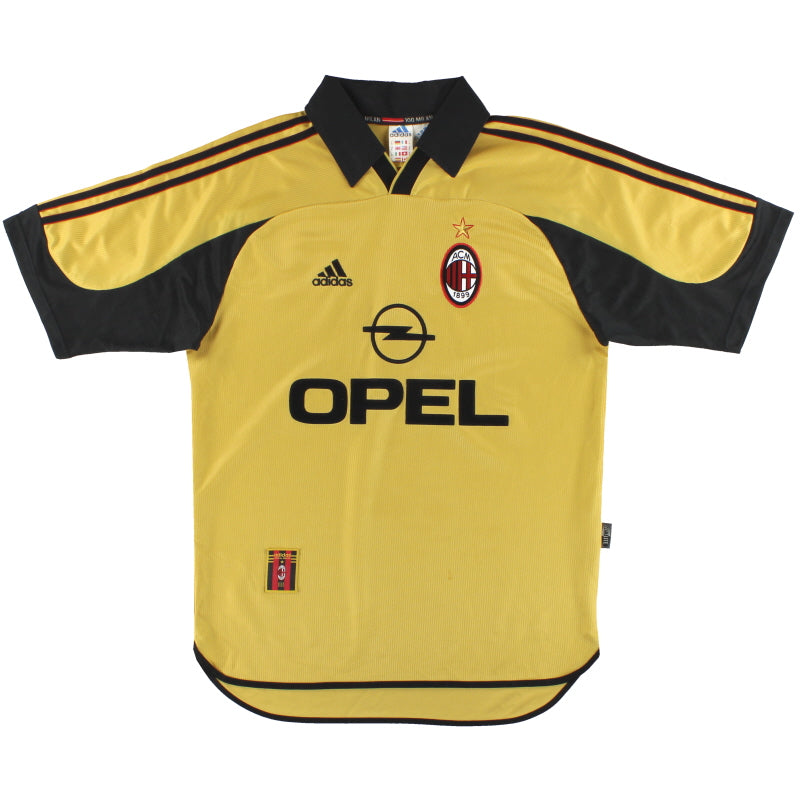 1999-00 AC Milan adidas Centenary Fourth Shirt M Football Shirt