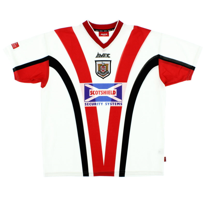 1999-00 Airdrieonians Home Shirt L Football Shirt