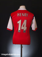 1999-00 Arsenal Home Shirt Henry #14 S Football Shirt
