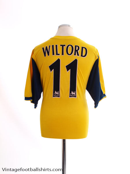 1999-01 Arsenal Away Shirt Wiltord #11 XL Football Shirt