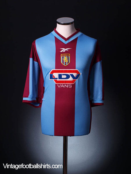 1999-00 Aston Villa Home Shirt L Football Shirt