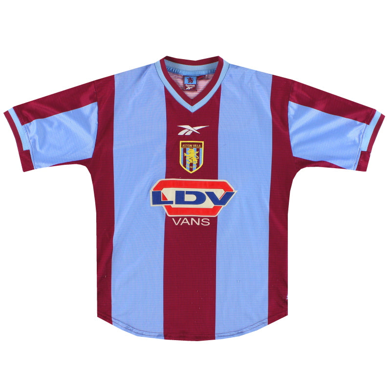 1999-00 Aston Villa Reebok Home Shirt Y Football Shirt