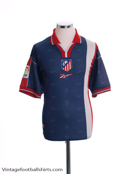 1999-00 Atletico Madrid Away Shirt L Football Shirt