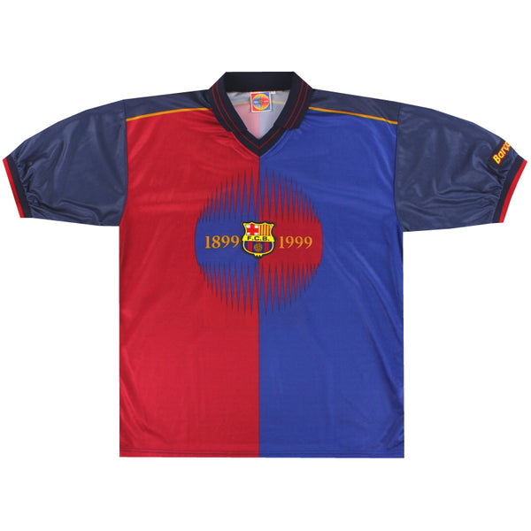 1999-00 Barcelona Centenary Fan Home Shirt Luis Enrique #21 *As