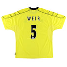 1999-00 Everton Away Shirt Weir #5 XL Football Shirt