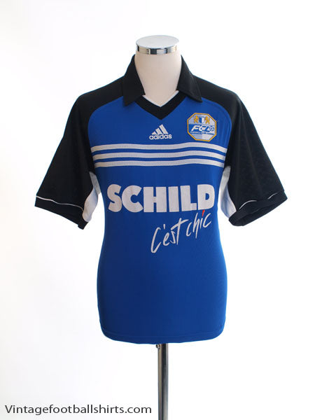 1999-00 FC Luzern Home Shirt L Football Shirt