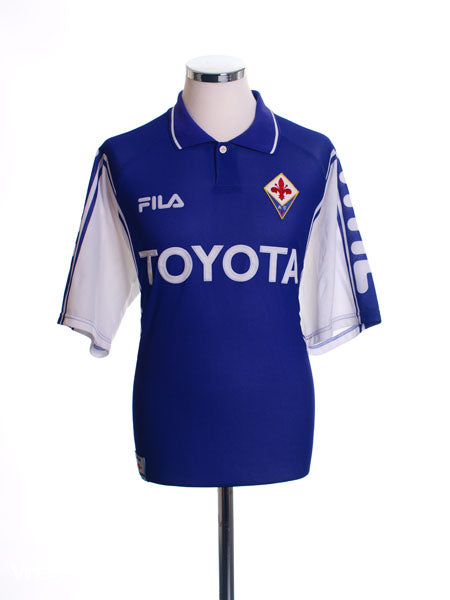 1999-00 Fiorentina Home Shirt L | Vintage Football Shirts