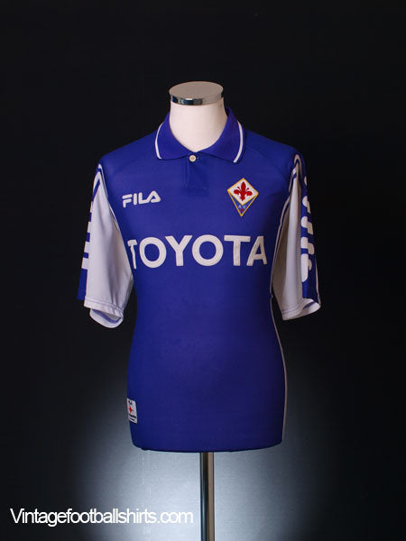 1999-00 Fiorentina Home Shirt L | Vintage Football Shirts