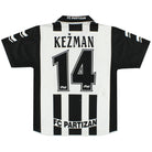 1999-00 FK Partizan Home Shirt Kezman #14 M Football Shirt