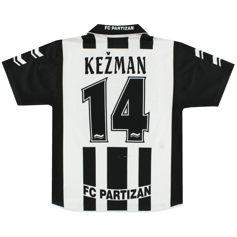 1999-00 FK Partizan Home Shirt Kezman #14 M Football Shirt