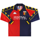 1999-00 Genoa Kappa Home Shirt L/S L.Boys Football Shirt