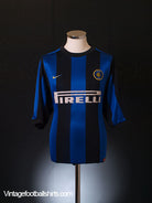 1999-00 Inter Milan Home Shirt L Football Shirt