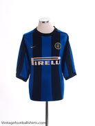 1999-00 Inter Milan Home Shirt L Football Shirt