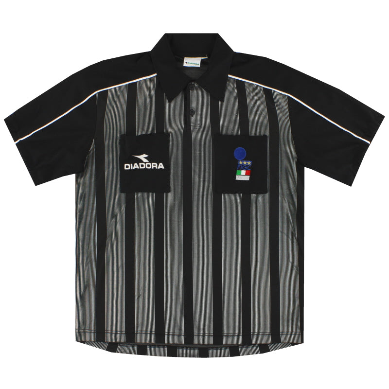 1999-00 Italy Diadora FIGC Referee Shirt L Football Shirt