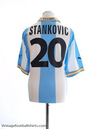 1999-00 Lazio European Shirt Stankovic #20 L Football Shirt