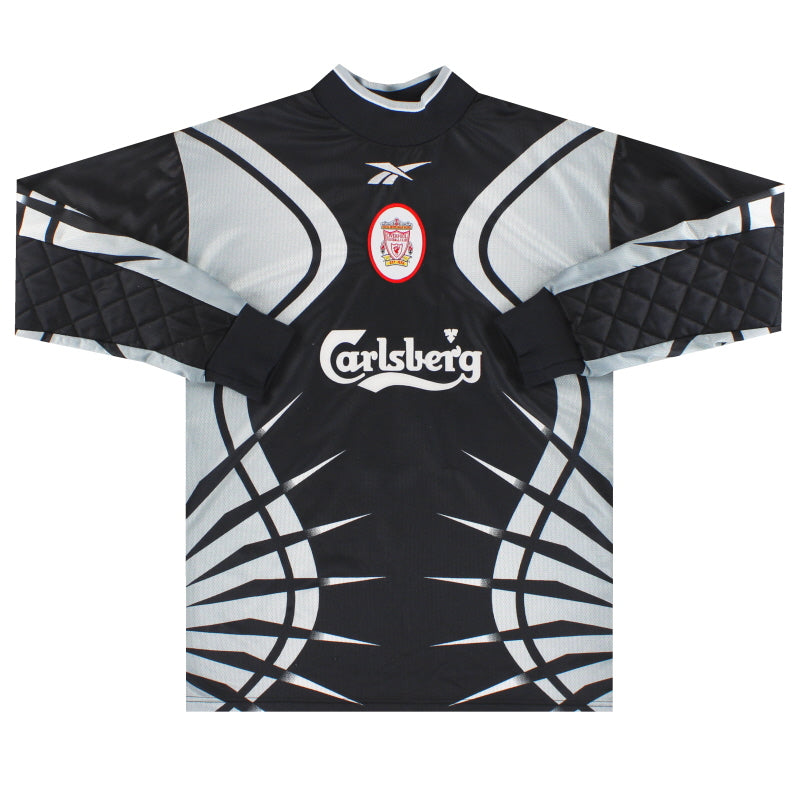 1999-00 Liverpool Reebok Goalkeeper Shirt James #1 Y | Vintage Football ...