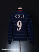 1999-00 Manchester United Away Shirt Cole #9 L/S M Football Shirt