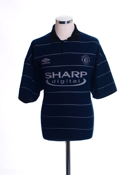 1999-00 Manchester United Away Shirt L Football Shirt