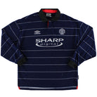 1999-00 Manchester United Umbro Away Shirt L/S L Football Shirt