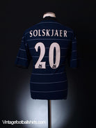 1999-00 Manchester United Away Shirt Solskjaer #20 M Football Shirt