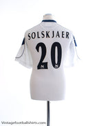 1999-00 Manchester United Third Shirt Solskjaer #20 L Football Shirt