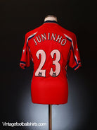 1999-00 Middlesbrough Match Worn Signed Home Shirt Juninho #23  Football Shirt