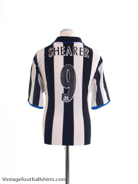 1999-00 Newcastle Home Shirt Shearer #9 L Football Shirt