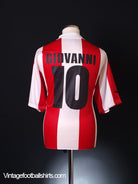 1999-00 Olympiakos Home Shirt Giovanni #10 *Mint* XL Football Shirt