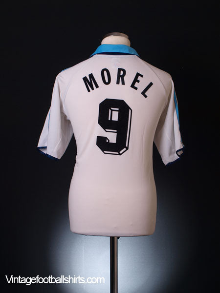 1999-00 Olympique Marseille Home Shirt Morel #9 S Football Shirt