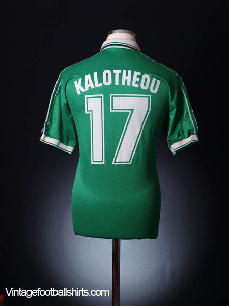 1999-00 Omonia Nicosia Away Shirt Kalotheou #17 M Football Shirt
