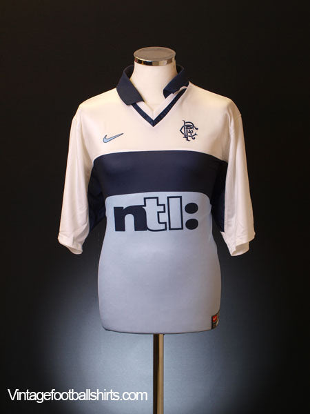 1999-00 Rangers Away Shirt L Football Shirt