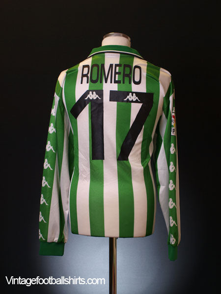CAMISETA OFICIAL VINTAGE Real Betis Kappa Talla L Dorsal 14 Capi Match Worn EUR 47,97 - ES CAMISETA OFICIAL VINTAGE Real Betis Kappa Talla L Dorsal 14 Capi Match Worn EUR 47,97 - ES