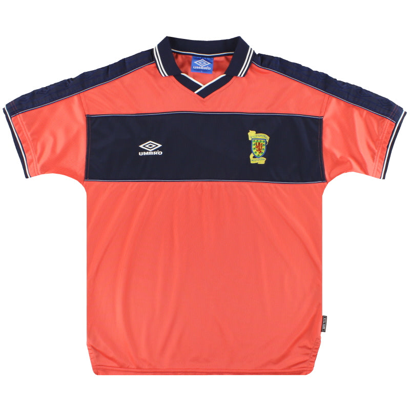 1999-00 Scotland Umbro Away Shirt L Football Shirt