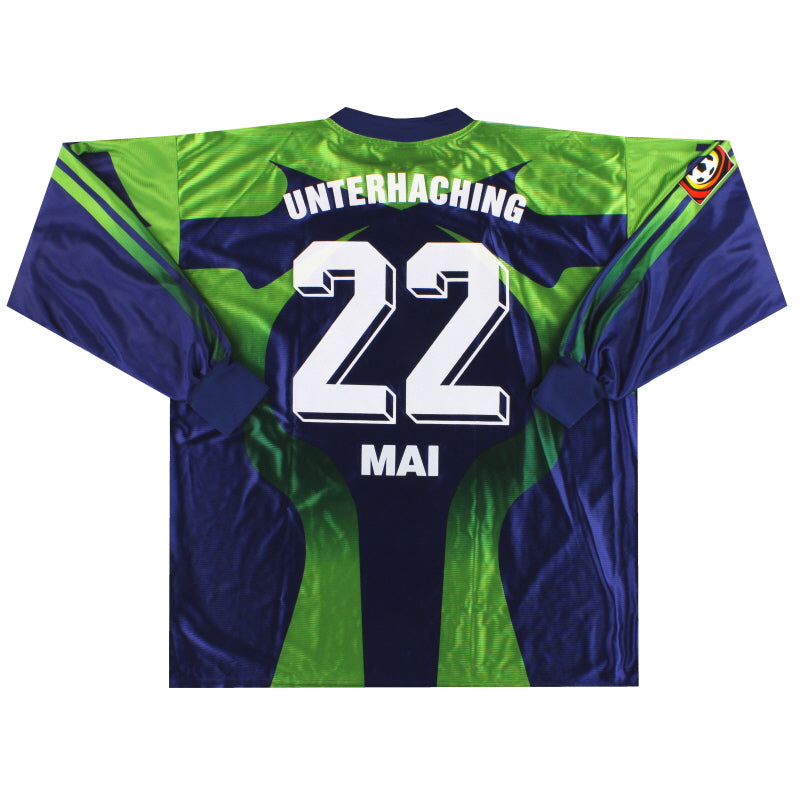 1999-00 Unterhaching adidas Match Issue GK Shirt Mai #22 XXL Goalkeeper Shirt