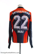 1999-00 Unterhaching Match Issue GK Shirt Mai #22 XXL Goalkeeper Shirt