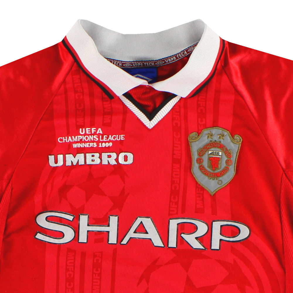 1999-00 Manchester United Umbro CL Winners Shirt M | Vintage