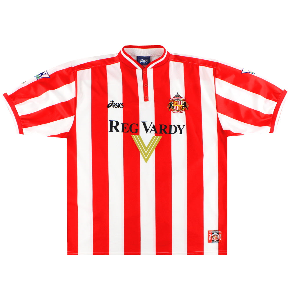 1999-00 Sunderland Asics Home Shirt Quinn #9 *Mint* XXL | Vintage
