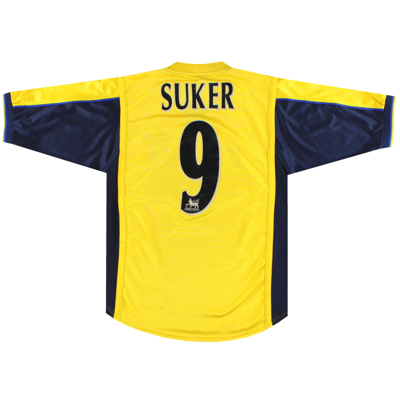 1999-01 Arsenal Nike Away Shirt Suker #9 L 162079-704 | Vintage