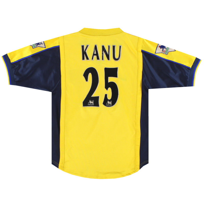 1999-01 Arsenal Nike Away Shirt Kanu #25 XL.Boys | Vintage 